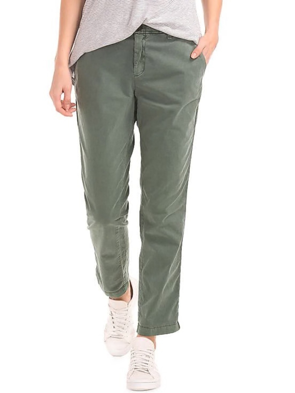 NWT GAP Size 14 Girlfriend Chino Pants - Green